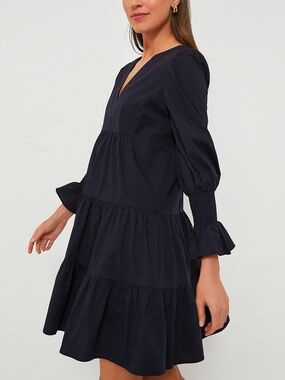 Pomander Place Kenzo Navy Cotton Dress M